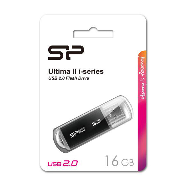Alternative view of SILICON POWER USB Flash Drive Ultima II-I, 16GB, USB 2.0, μαύρο