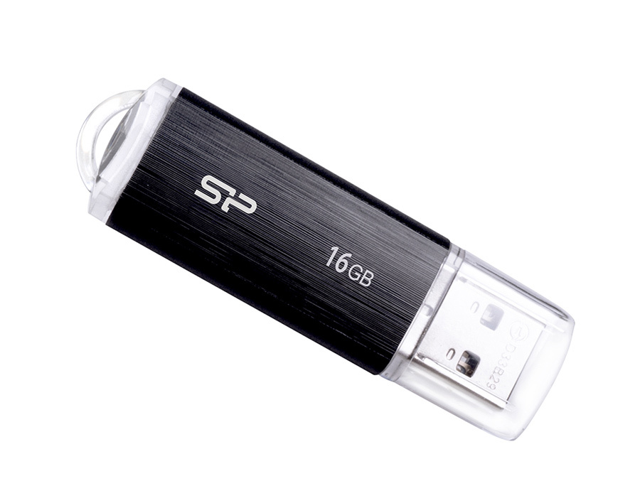 SILICON POWER USB Flash Drive Ultima U02, 16GB, USB 2.0, μαύρο - Image 2