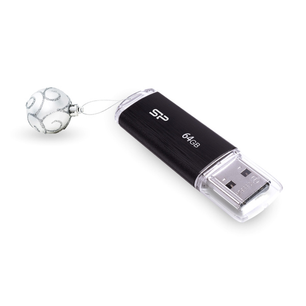 Alternative view of SILICON POWER USB Flash Drive Ultima U02, 64GB, USB 2.0, μαύρο