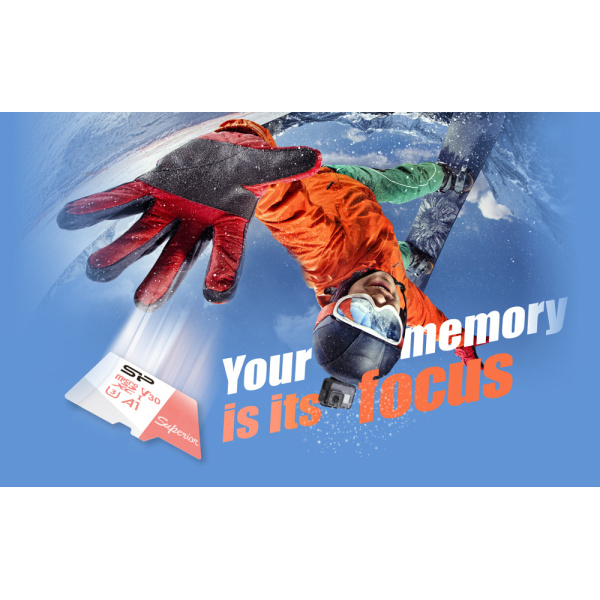 Alternative view of SILICON POWER κάρτα μνήμης microSDXC Superior, 128GB, C10 UHS-I U3 A1 V30