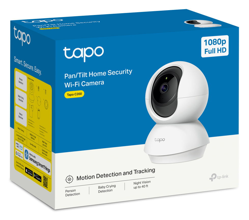 TP-LINK smart camera Tapo-C200 Full HD, Pan/Tilt, two-way audio, V5.40 - Image 7
