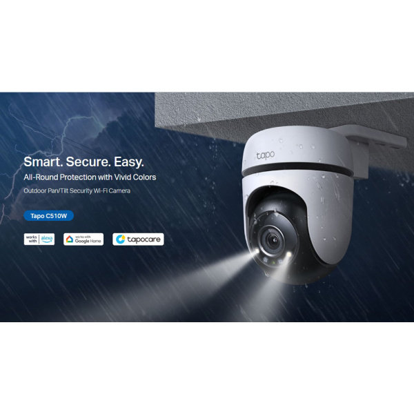 Alternative view of TP-LINK smart κάμερα Tapo C510W, 2K, PTZ, Wi-Fi, IP65, Ver. 1.0