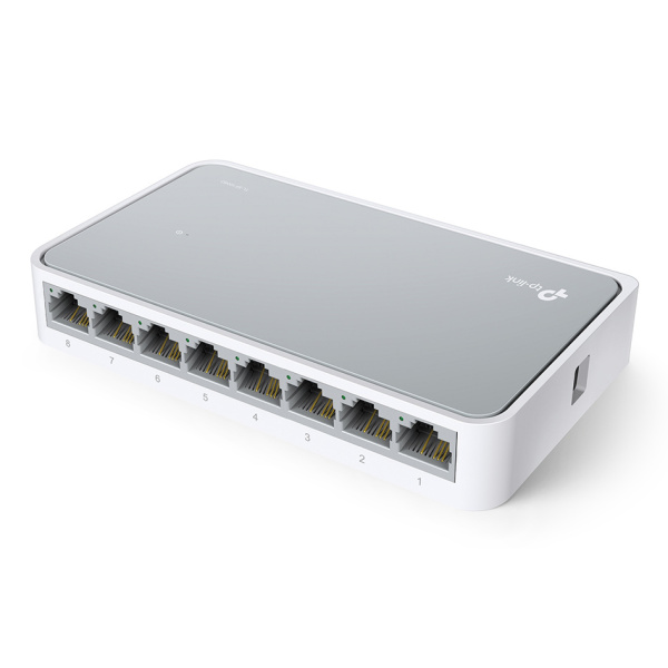 Alternative view of TP-LINK Desktop Switch TL-SF1008D, 8-port 10/100Mbps, Ver. 8.2
