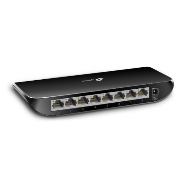 Alternative view of TP-LINK Desktop Switch TL-SG1008D, 8-port 10/100/1000Mbps, V11.40