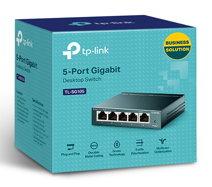 TP-LINK Gigabit Switch TL-SG105, 5 θύρες, V9.0 - Image 7