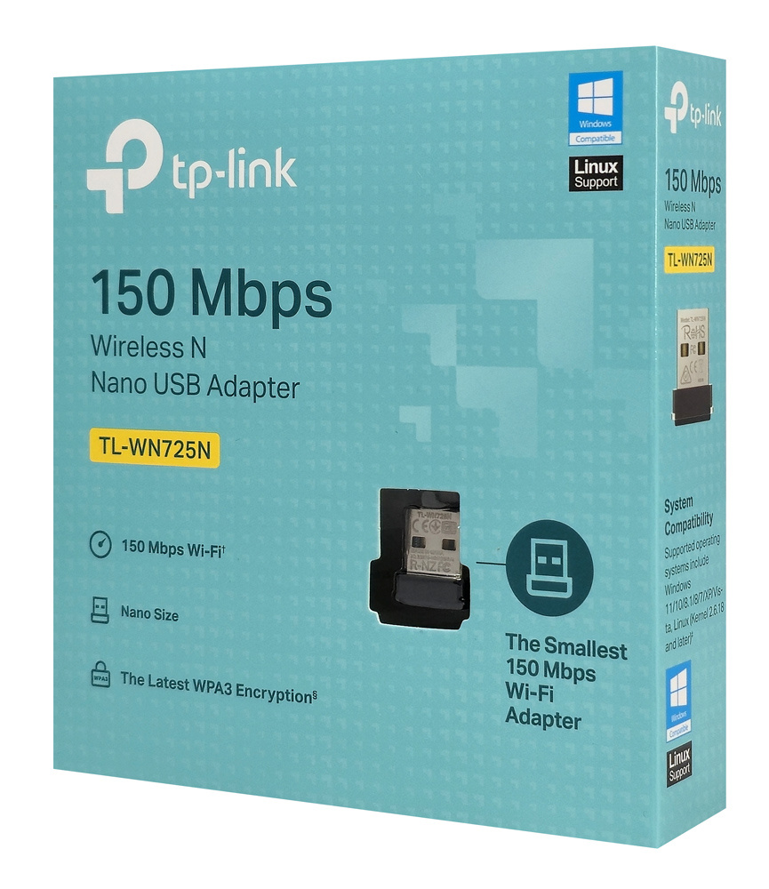 TP-LINK ασύρματος USB αντάπτορας δικτύου TL-WN725N, 150Mbps, Ver. 3.0 - Image 5