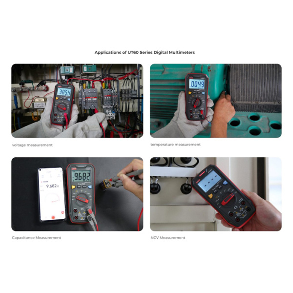 Alternative view of UNI-T ψηφιακό πολύμετρο UT60BT, 1000V AC/DC, NCV, Bluetooth, True RMS