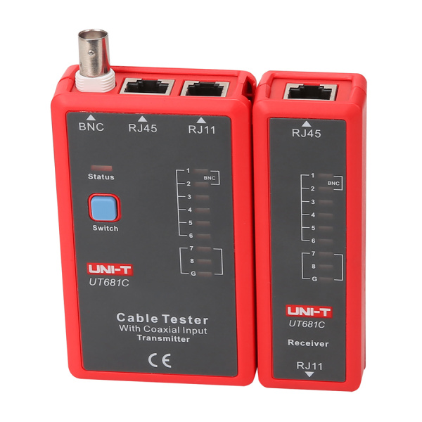 Alternative view of UNI-T tester καλωδίων δικτύου UT681C, RJ45/RJ11/BNC