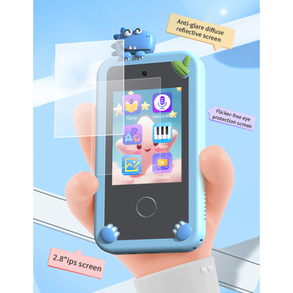 Alternative view of WOWKIDS παιδικό smartphone με κάμερα P1 Plus, 2.8" οθόνη αφής, μπλε