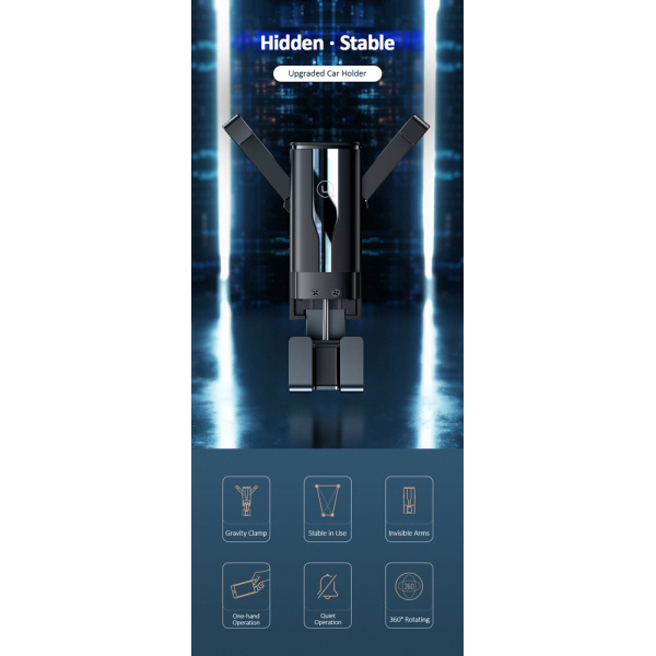 Alternative view of USAMS βάση smartphone για αυτοκίνητο US-ZJ058, μαύρη
