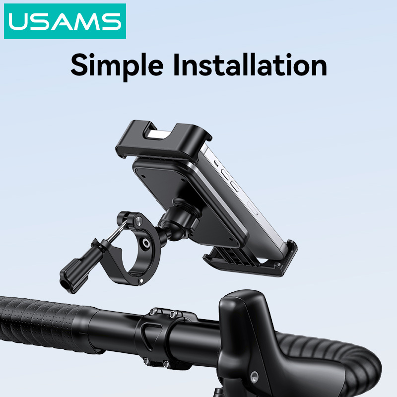 USAMS βάση ποδηλάτου για smartphone ZJ082, μαύρη - Image 7